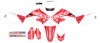 2019 Geico Honda Complete Graphics Kit White - For 04-07 CR125/250 2019 Geico Honda Complete Graphics Kit White - For 04-07 CR125/250