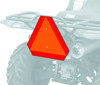 QuadBoss ATV Safety Emblem - Orange Triangle - Safety emblem, orange triangle for ATV use