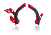 Acerbis X-Grip Frame Guards Red/Black For Beta RR 2013-2019 - Frame guards for Beta RR 2013-2019 models