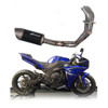 Carbon Low Mount Full Exhaust w/Ti End Cap - For 09-14 R1
