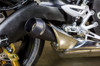 Black GP Slip On Exhaust - For 16-20 Suzuki GSXS1000