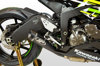 Black GP19 Slip On Exhaust - For 09-24 Kawasaki ZX6R