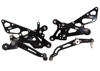 Black Adjustable Rearsets - For 06-16 Yamaha R6 Black Adjustable Rearsets - For 06-16 Yamaha R6