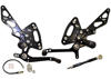 Black Adjustable Rearsets - For 11-16 Kawasaki Ninja Z1000 Black Adjustable Rearsets - For 11-16 Kawasaki Ninja Z1000