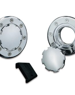 Kuryakyn Flush Mount Gas Cap Non-Vented Chrome