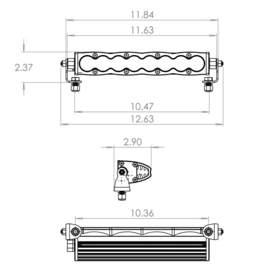 Baja Designs Can-Am X3 Shock Mount Kit with 10in S8 Amber Light Bar - Image 2