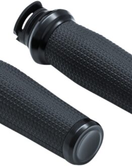 Kuryakyn Thresher Grips Satin Black Fits Indian Scout