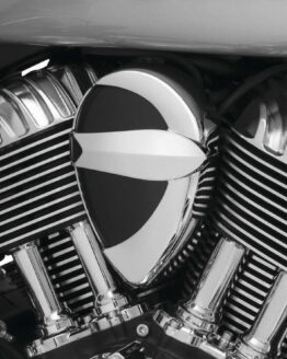 Kuryakyn Horn Cover John Shope Series Chrome