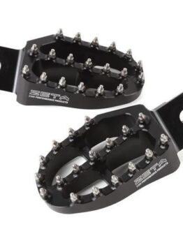 ZETA Aluminum Footpegs Black For Husqvarna FS450 2017-2022