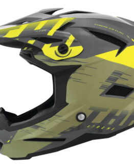 THH T-42 BMX Xtreme Helmet Khaki/Yellow Small