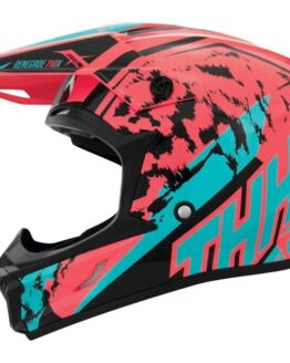THH T710X Renegade Helmet Coral/Blue - Medium