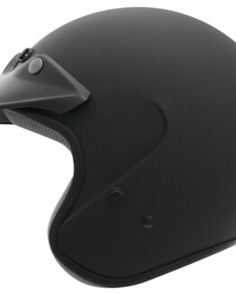 THH T-381 Open Face Helmet Flat Black Large
