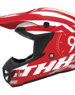 THH T730X Twister Youth Helmet Red/Silver Large