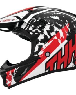 THH T710X Renegade Youth Helmet White/Red - Medium