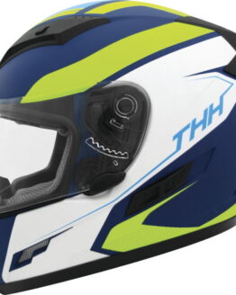 THH TS-80 Vision Full Face Helmet Blue/Yellow XL