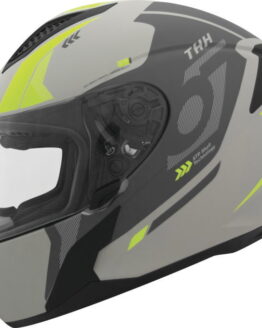 THH T810S Hayate Full Face Helmet Grey/Yellow Large