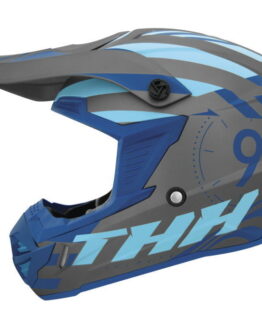 THH T730X Twister Youth Helmet Grey/Blue Small