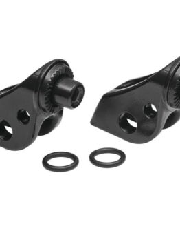 Splined Peg Adapters Black by Kuryakyn Fits Honda Front