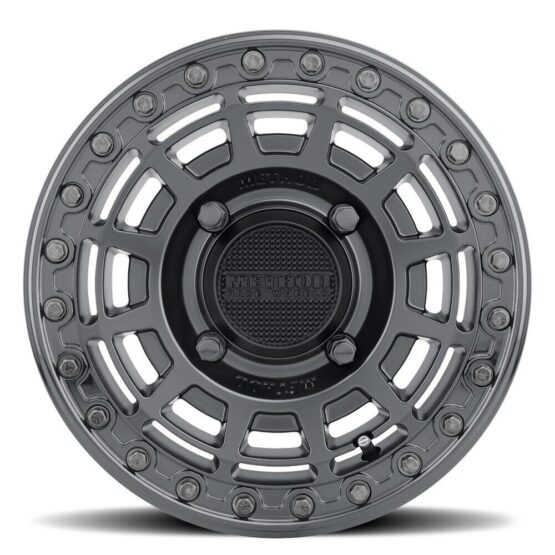 MR415 Beadlock 15x7 / 5+2/38mm / 4x136 / 106mm CB MT Black Wheel - GL Black Ring - Image 2
