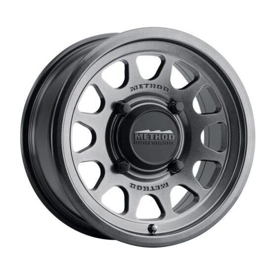 MR414 Bead Grip 15x7 / 5+2/38mm Offset / 4x136 / 106mm CB Graphite Wheel - Image 2
