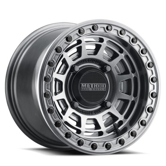 MR415 Beadlock 15x10 / 6+4/25mm / 4x136 / 106 CB Graphite Wheel - Graph. Ring - Image 2