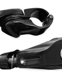 Kuryakyn Tour Tech 4in Back Arm w/ 1-1/4in Clamps Black No Pegs