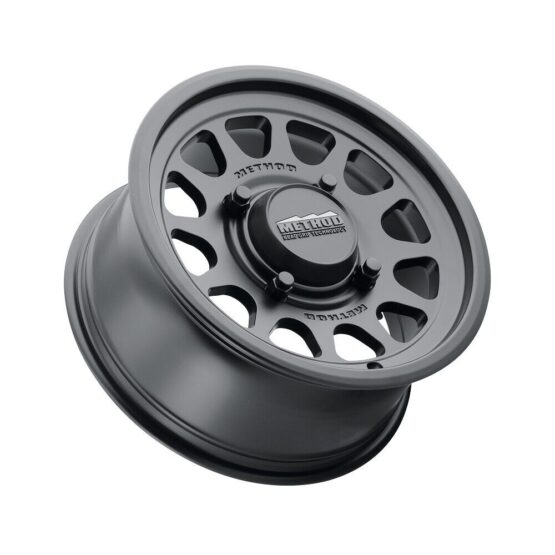 MR414 Bead Grip 15x10 / 6+4/25mm Offset / 4x136 / 106mm CB Matte Black Wheel - Image 2