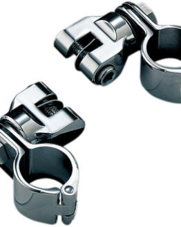 Peg Mounts with 1-1/4" Magnum Quick Clamps Chrome Pair Kuryakyn 7944