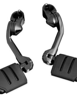 Kuryakyn Tour Tech Trident Dually 6in Back Arm Black 1-1/4in Clamps