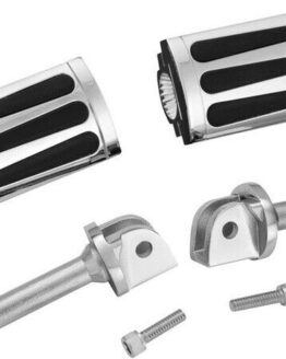 Show Chrome Teardrop Driver Pegs Chrome Fits Honda GL1800