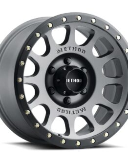 MR305 NV 17x8.5 / 0mm Offset / 5x5 BP / 94mm CB / Ti. - Matte Black Lip Wheel