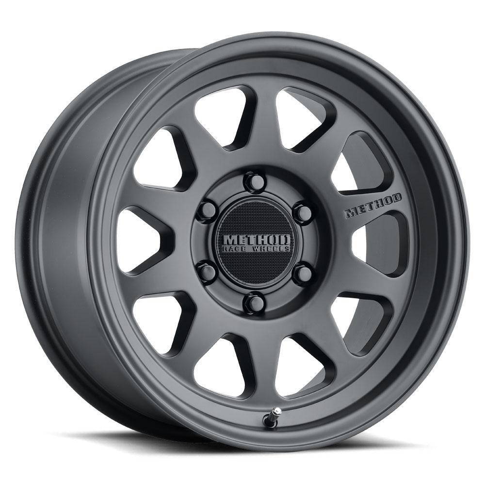 MR316 17x8 25mm Offset 6x5.5 5.44BS 106.25 Matte Black Wheel - Image 3