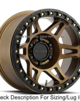 MR106 Beadlock 17x9 -44mm Offset 8x6.5 130.81mm CB Bronze w/BH-H36125 Wheel