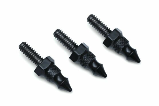 Kuryakyn Windshield Spikes Black 1/4-20 x 5/8" Set of 3 Fits FLTR