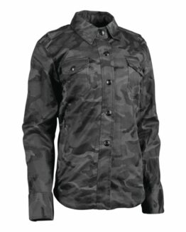 Speed Society Armored Moto Shirt Camouflage Womens - Medium