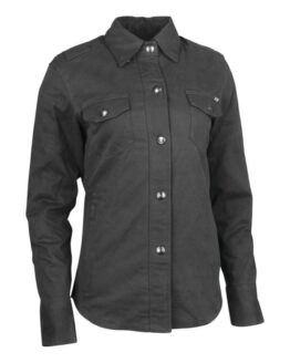 Speed Society Armored Moto Shirt Black Womens - Large