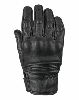 Throttle Body Leather Glove Black Womens - Small