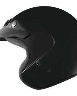 THH T-381 Open Face Helmet Black Large