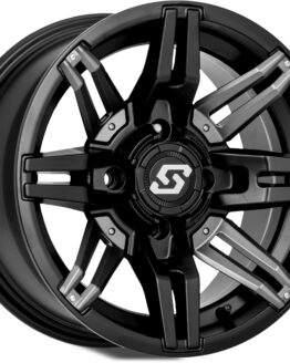 Sedona Rukus Wheel 14x7 4+3 Gloss Black 4/156 Aluminum Rim