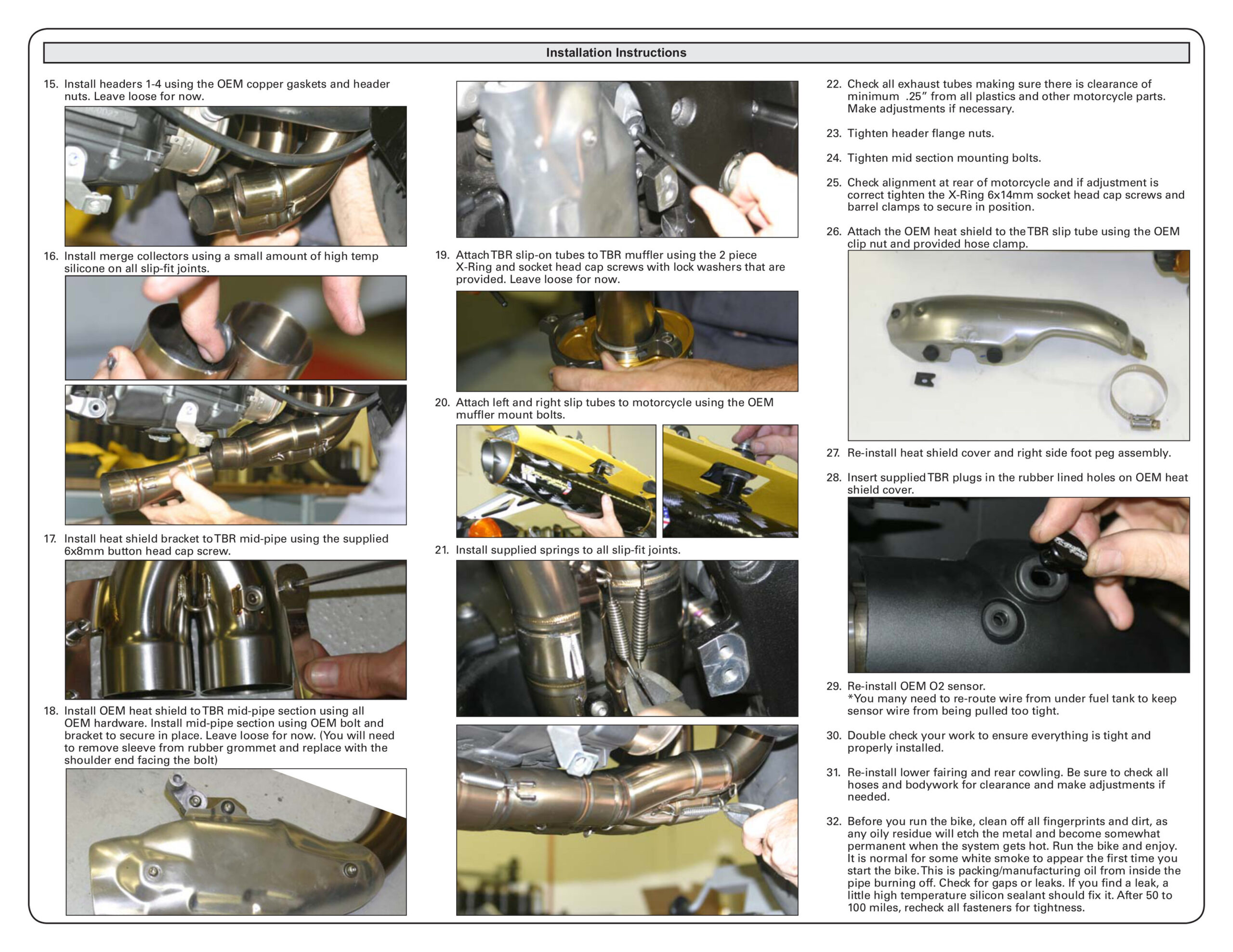 Two Brothers M2 Dual Exhaust System Aluminum/Stainless For 09-14 Yamaha R1 - Image 3