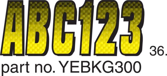 Series 300 Carbon Fiber Registration Kit Yellow/Black Hardline - Image 2