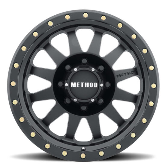 MR304 Double Standard 18x9 -12mm Offset 8x6.5 130.81mm CB Matte Black Wheel
