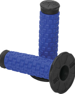 Pillow Top Motorcycle Grips - Blue & Black