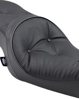Low-Profile Pillow Vinyl 2-Up Seat - Black