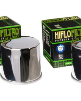 HF138C Oil Filter - Chrome - 2 Pack