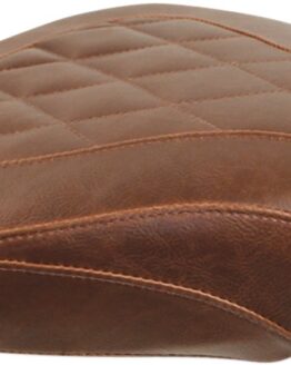 Tripper Diamond Synthetic Leather Wide Brown Pillion Pad