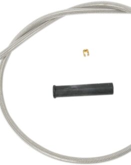 Drag Specialties Stainless Braided Idle Cable 50in For Harley-Davidson
