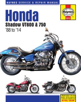 Haynes Repair Manual Soft Cover For 88-14 Honda VT600 & 750 Shadows