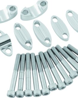 Aluminum Handlebar Risers 7/8in - Silver