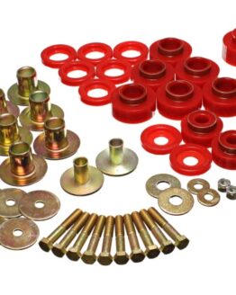Energy Suspension Red Body Mount Set Fits 68-72 Chevelle/Monte Carlo/Malibu